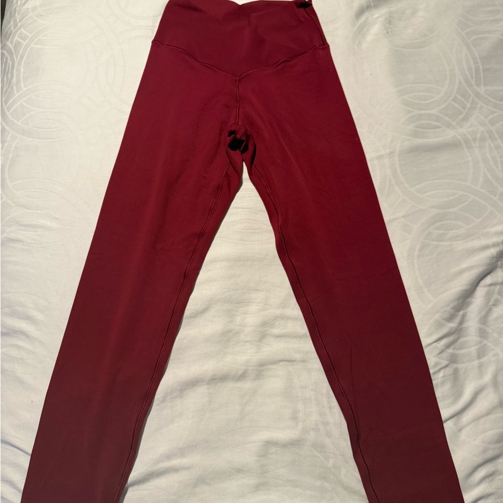 Aerie Crossover Offline Women's Maroon Leggings